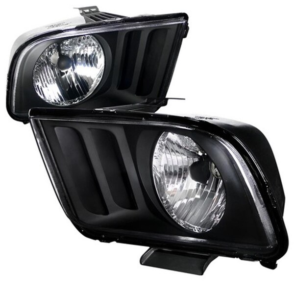 Overtime Euro Housing Headlight for 05 to 09 Ford Mustang, Black - 10 x 16 x 22 in. OV2654153 - main